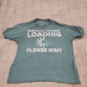 Hybrid Men's Teal Graphic Tee - Short Sleeve Size M!